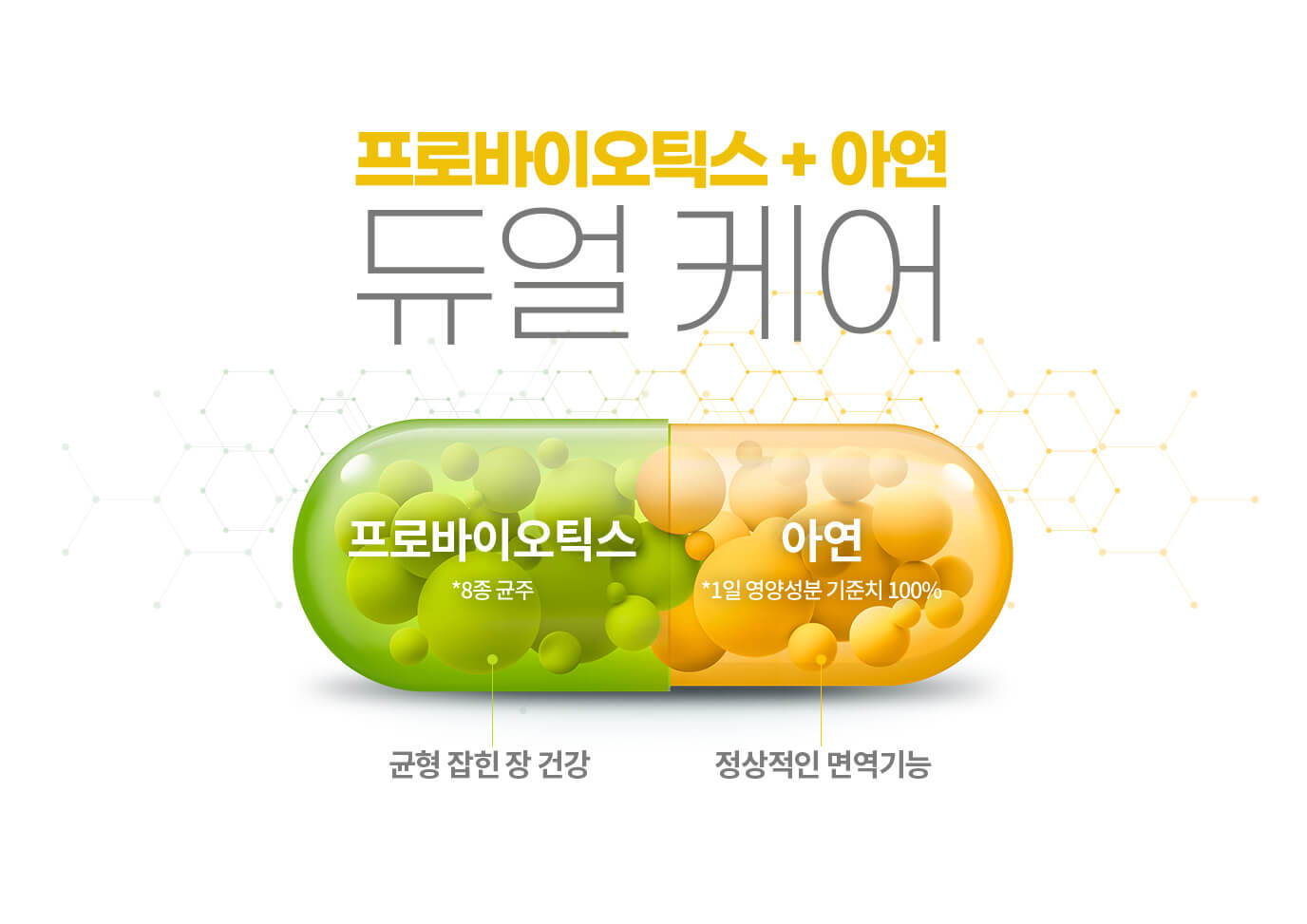 프로바이오틱스 + 아연 듀얼 케어