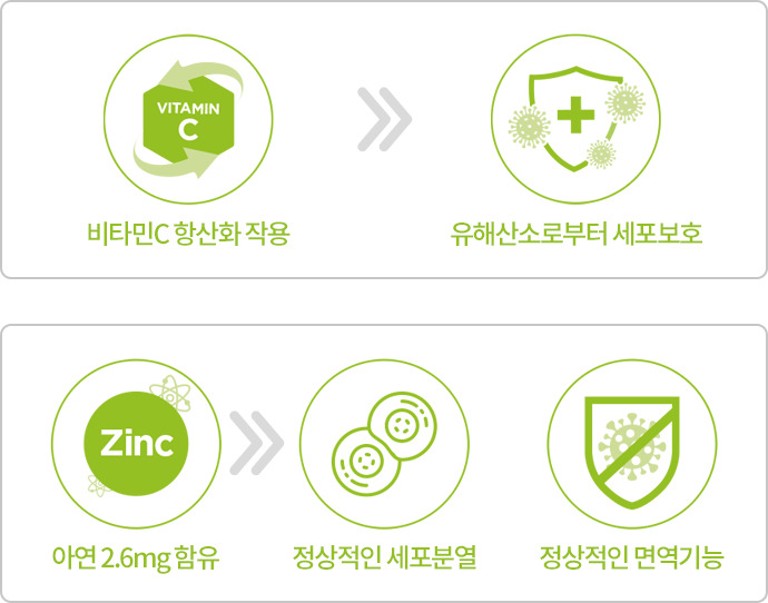 비타민 C, 아연