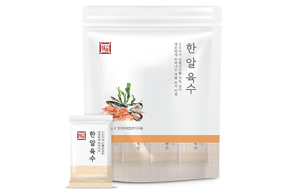 정기품 한 알 육수 출시 제품 이미지