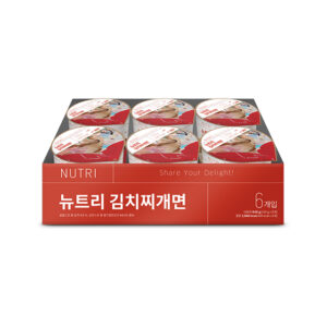뉴트리 김치찌개면(6개입/박스)